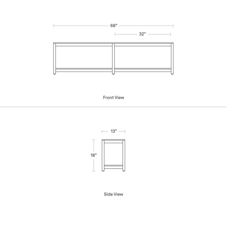 White Oak Minimalist Open Plan Bench