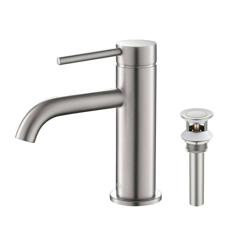 ErgoFlow Brushed Nickel Single-Handle Bathroom Faucet