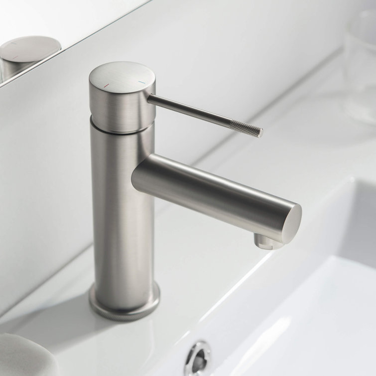 Sleek High-Arc Single-Handle Bathroom Faucet in Brushed Nickel