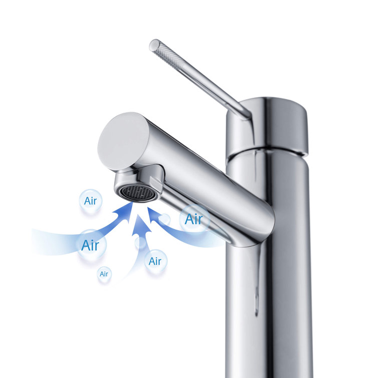 Elegant Chrome High-Arc Single-Handle Bathroom Faucet