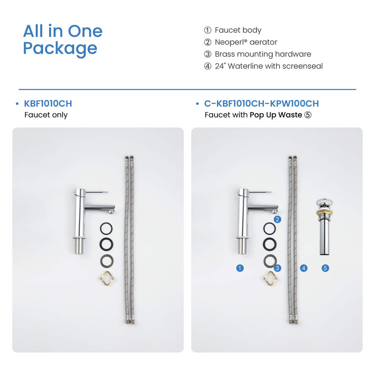 Elegant Chrome High-Arc Single-Handle Bathroom Faucet