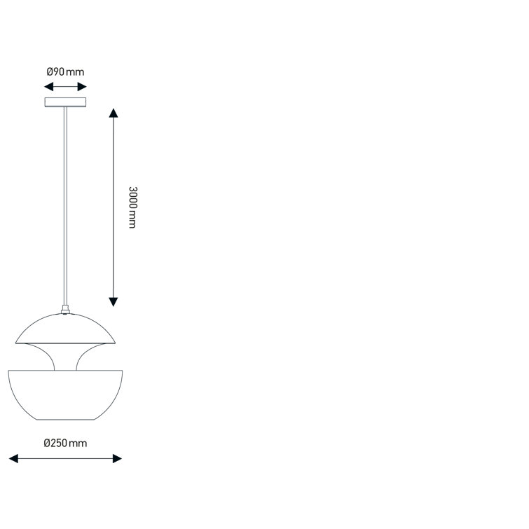 Here Comes The Sun 9.84" White Aluminum LED Pendant Light