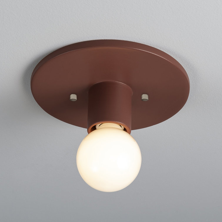 Canyon Clay Ceramic Globe LED Flush Mount Light