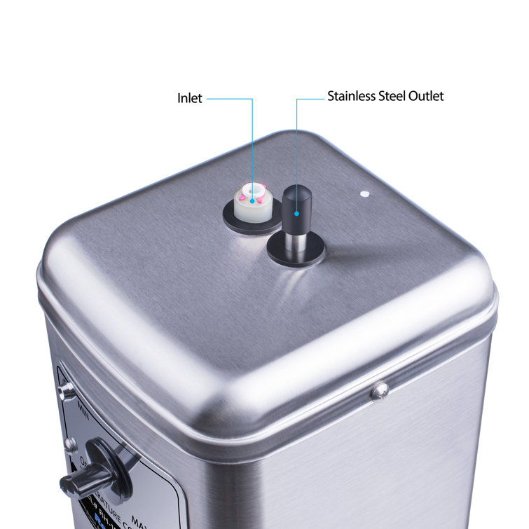 Compact Brushed Nickel Dual Lever Hot Water Dispenser