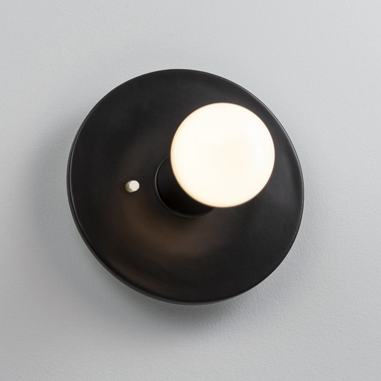 Carbon Matte Black Ceramic Dimmable Wall Sconce