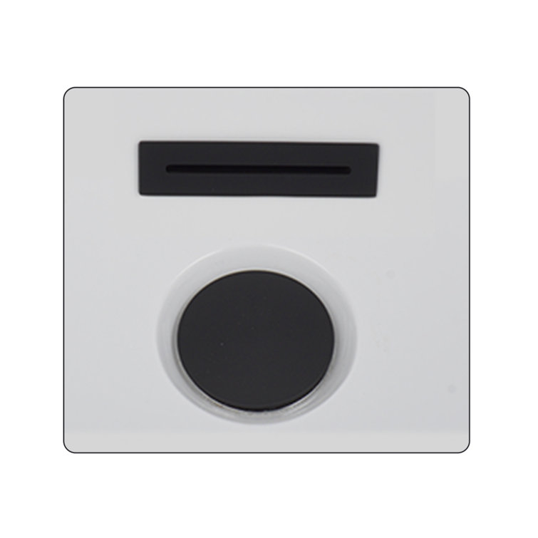 White Acrylic Freestanding Soaking Bathtub with Matte Black Overflow