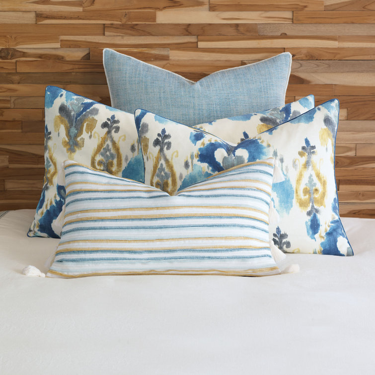 Aoki Full Linen Ikat Duvet Cover Set