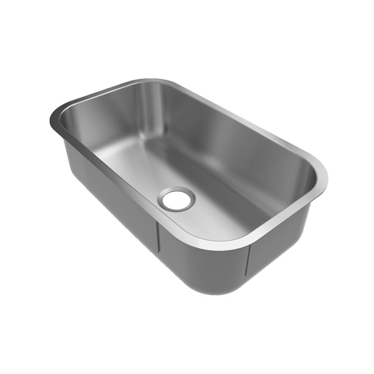 Sinber 33" Satin Stainless Steel Undermount Single Bowl Kitchen Sink