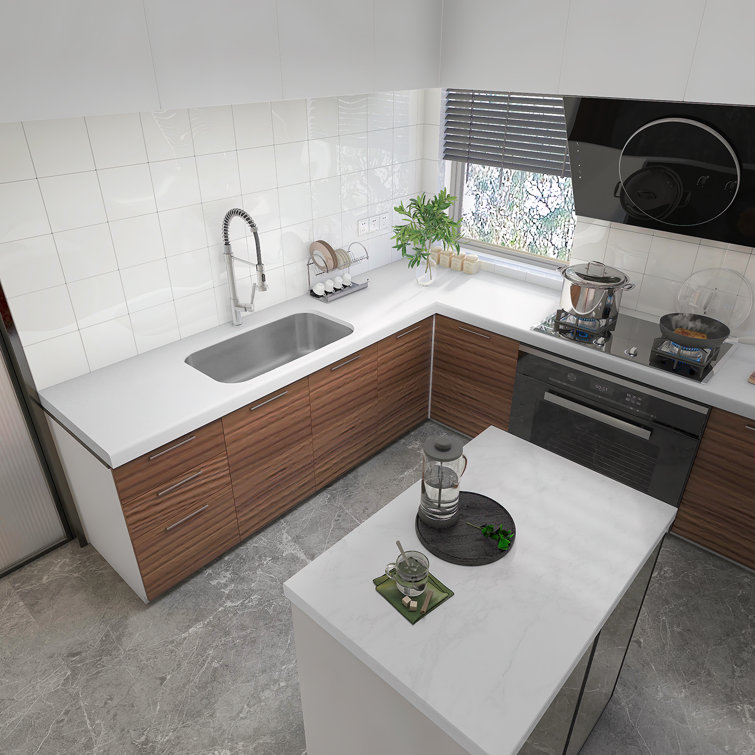 Sinber 33" Satin Stainless Steel Undermount Single Bowl Kitchen Sink
