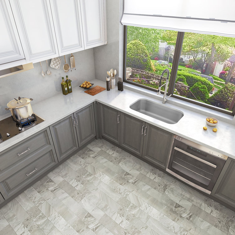 Sinber 33" Satin Stainless Steel Undermount Single Bowl Kitchen Sink