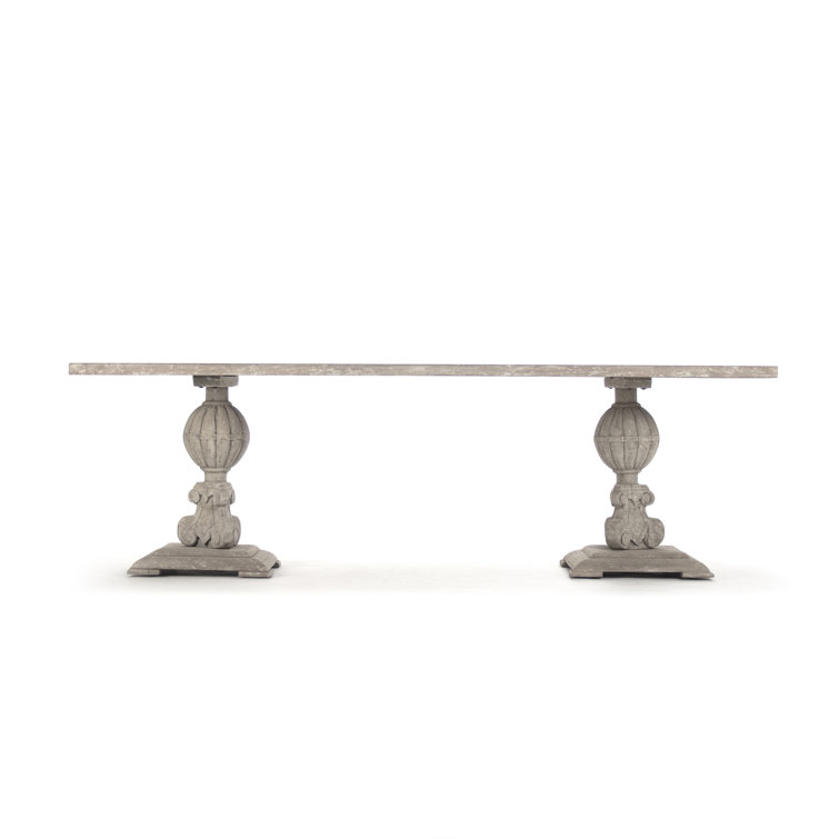 Rectangular Farmhouse Pine and Elm Dining Table