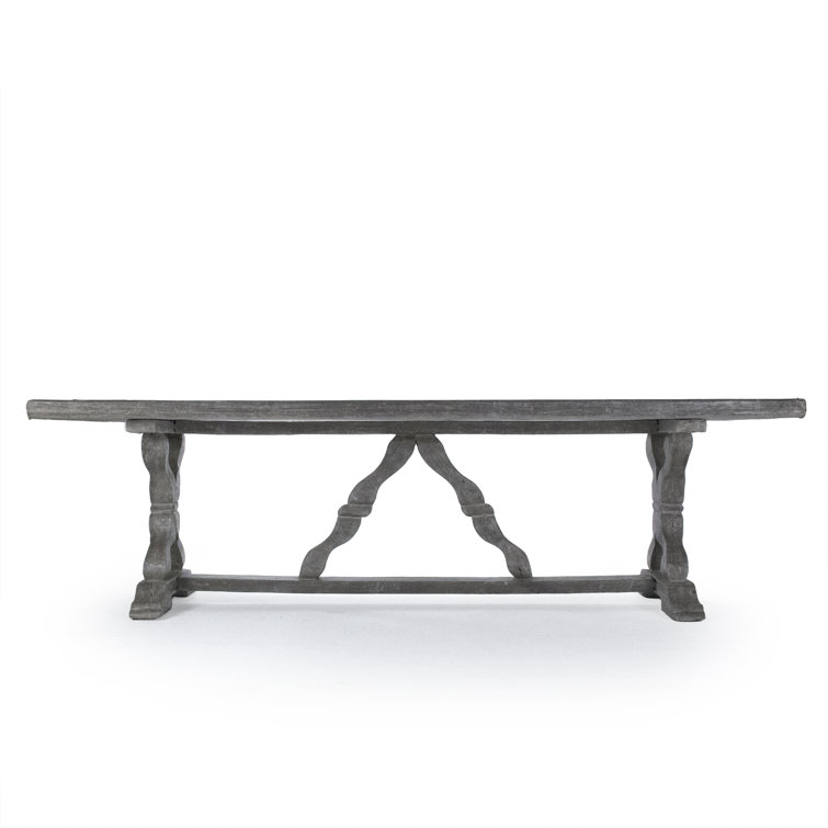 Farmhouse Distressed Grey Extendable Wood Dining Table for 12
