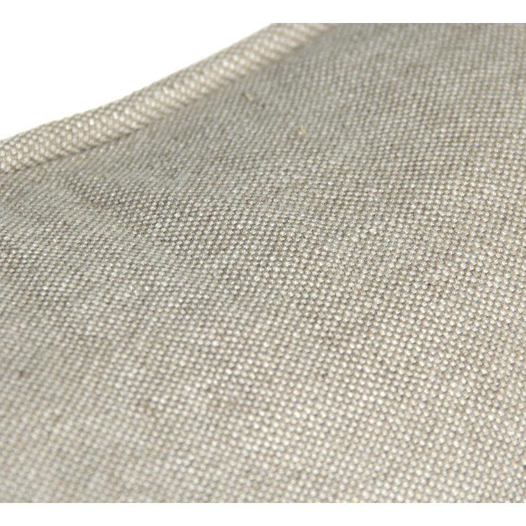 Vardon Gray Tufted Cotton Blend Sofa with Removable Cushions