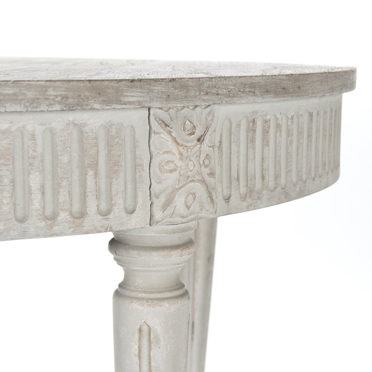 Martel Gray Wood and Marble Extendable Dining Table
