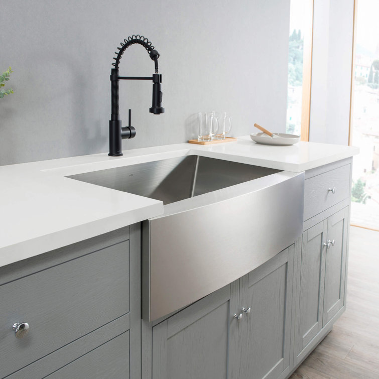 27'' Stainless Steel Farmhouse Single Bowl Kitchen Sink