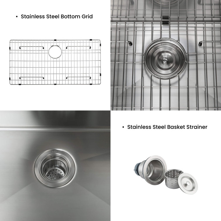 36'' Stainless Steel Farmhouse Apron Single Bowl Kitchen Sink