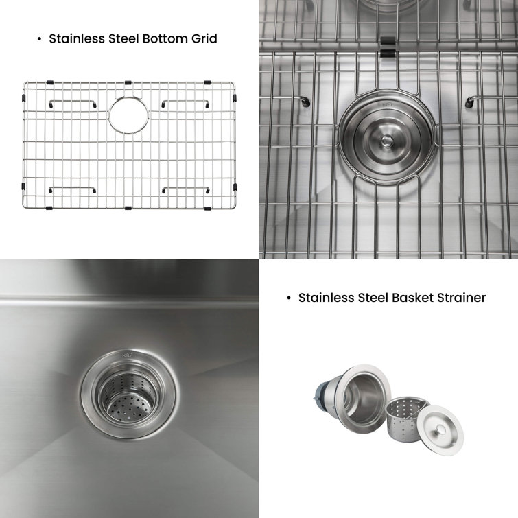 30'' Satin Stainless Steel Farmhouse Single Bowl Kitchen Sink