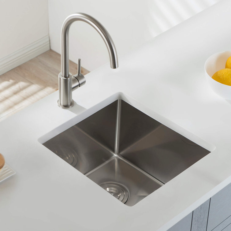 16'' Stainless Steel Undermount Single Bowl Kitchen Sink