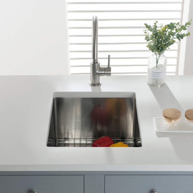 16'' Stainless Steel Undermount Single Bowl Kitchen Sink