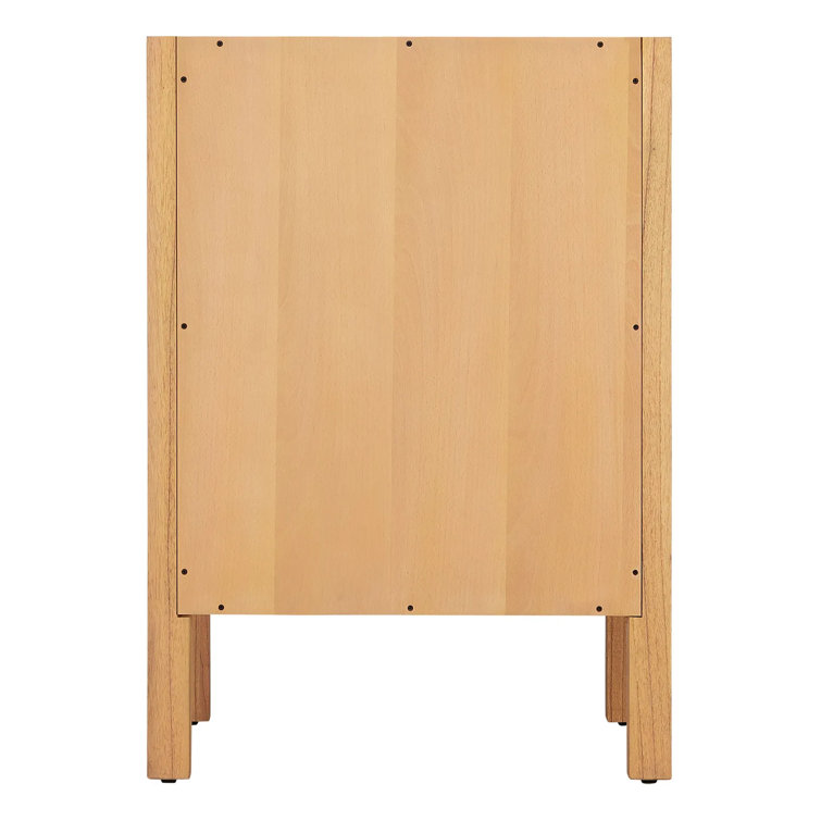 Ayanna 24" Natural Mindi Wood Single Bathroom Vanity