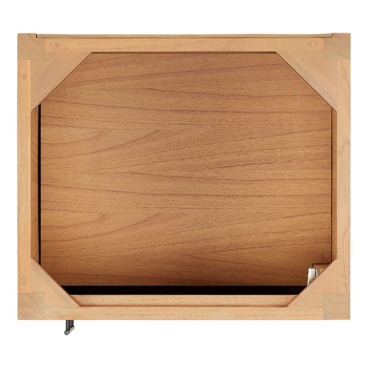 Ayanna 24" Natural Mindi Wood Single Bathroom Vanity