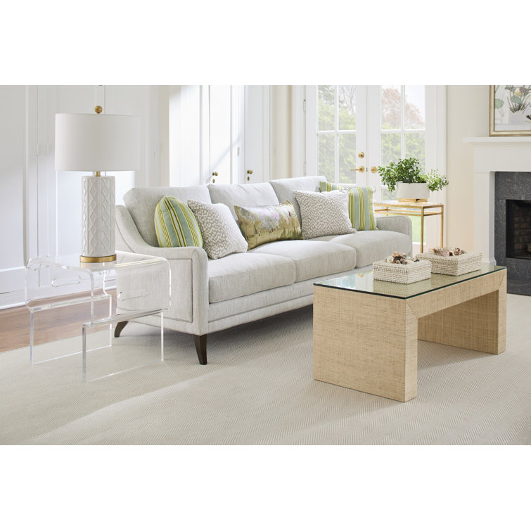 Chelsea House Modern Gold Metal & Glass Square Side Table