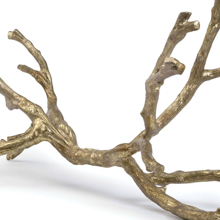 Gold Aluminum Branch Accent Object