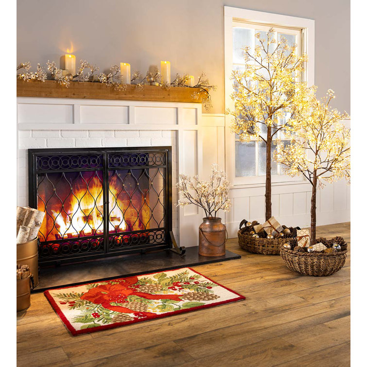 6' Warm White Pre-lit Baby's Breath Tree with Planter Base