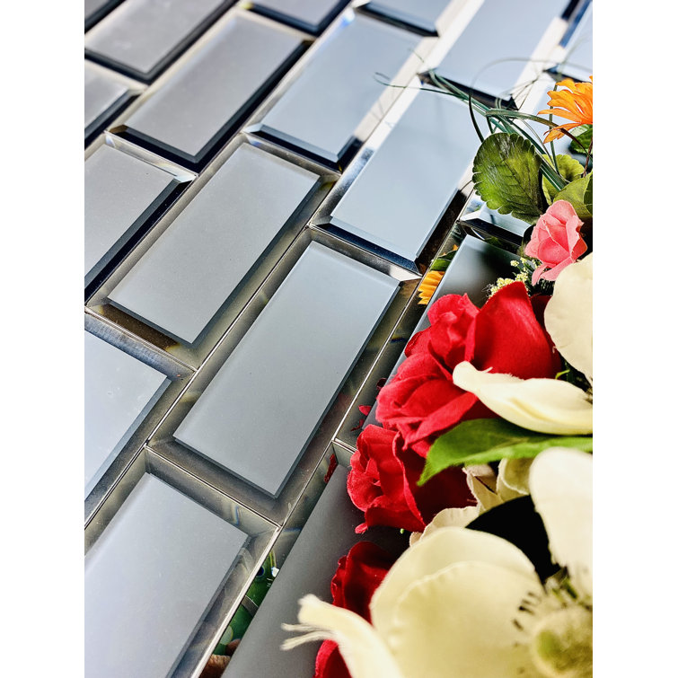 Graphite Blue 3x6 Matte Glass Beveled Subway Tile