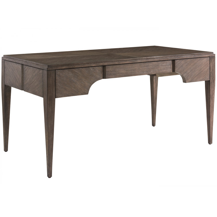 Bennett Mid-Century Modern Falcon Brown Home Office Desk with Drawers