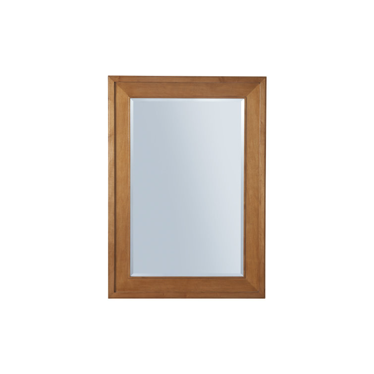 Laguna Traditional Brown Wood Rectangular Wall Mirror