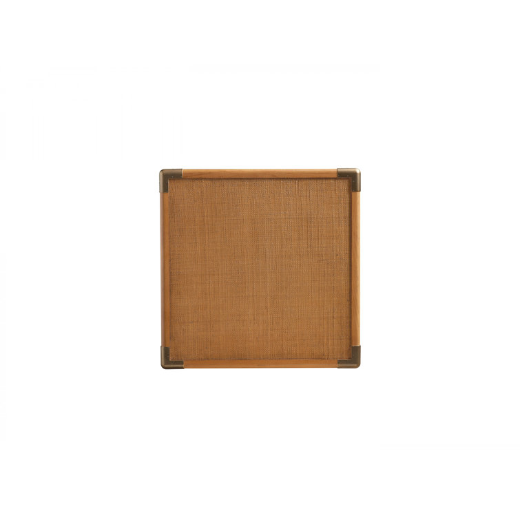 Mid-Century Modern Laguna 3-Drawer Square End Table in Brown
