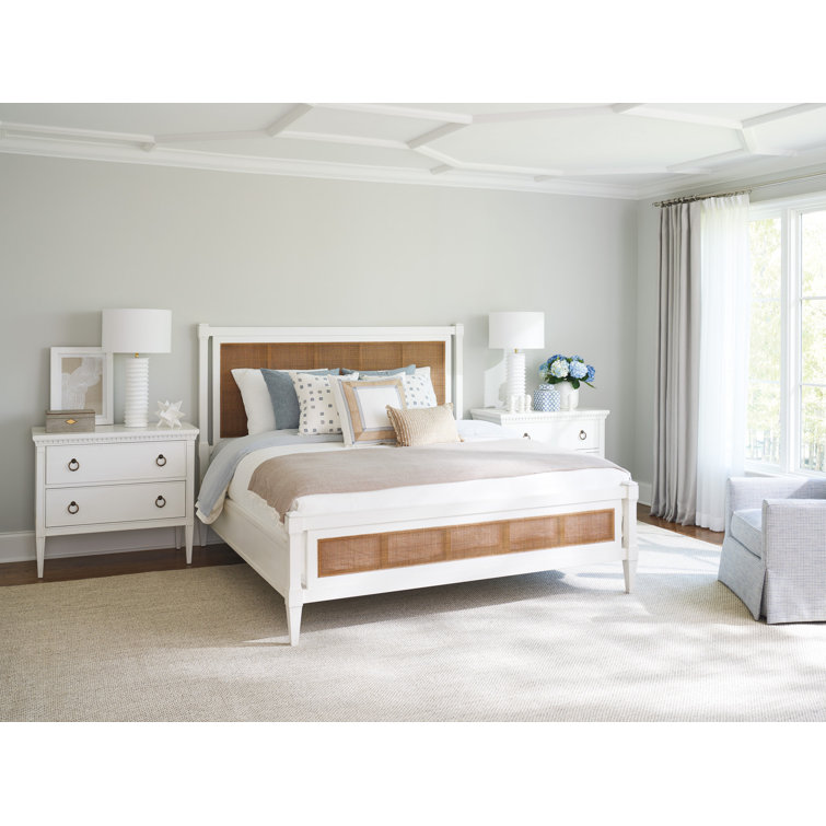 White Mid-Century Modern 2-Drawer Accent Chest