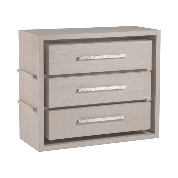 Beige Oak Coastal Chest with Soft Close Drawers