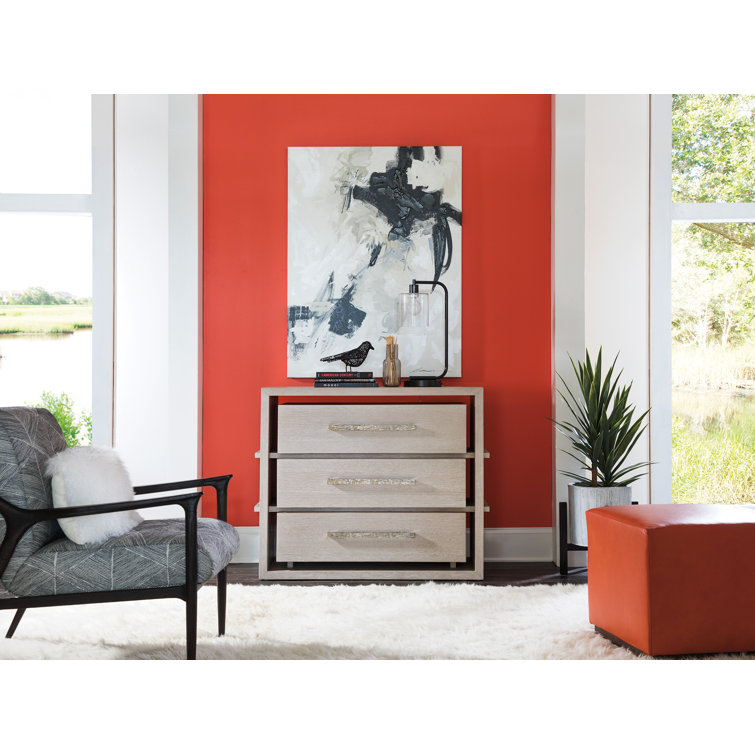 Beige Oak Coastal Chest with Soft Close Drawers