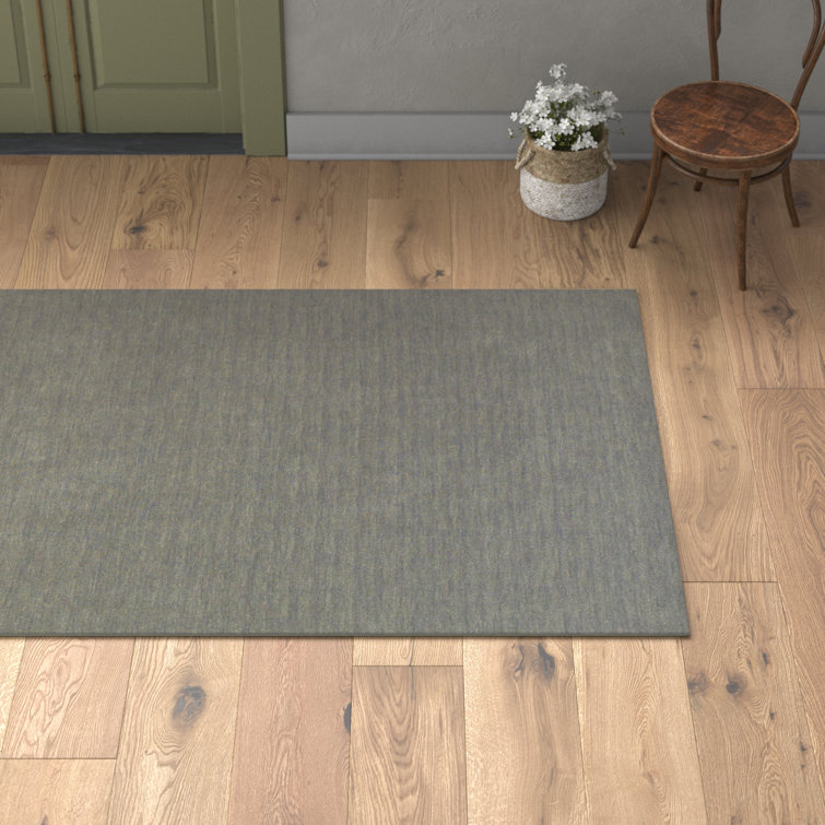 Gray Hand-Tufted Wool Runner Rug 2'6" x 8'