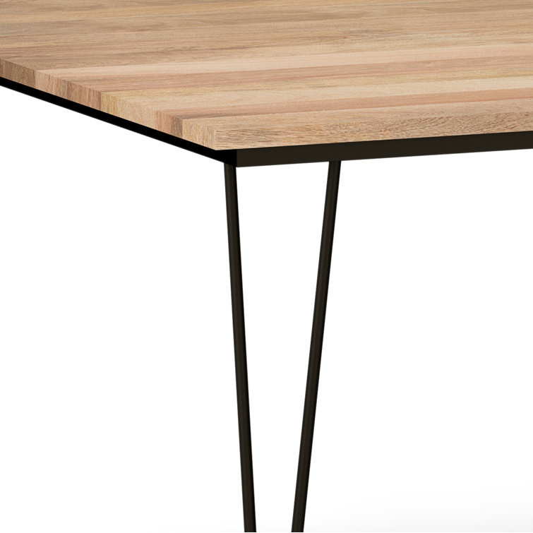 Hunter Square 54" Solid Mango Wood Dining Table in Natural