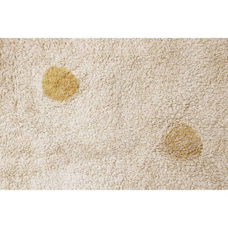 Honey Dots Handmade Wool Rectangular Washable Rug