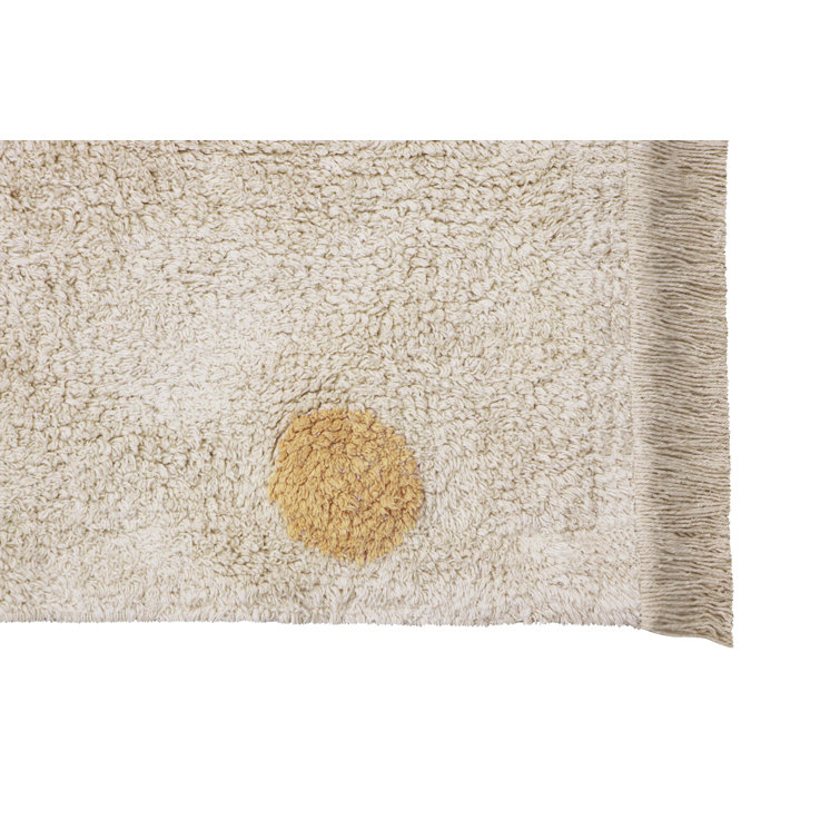 Honey Dots Handmade Wool Rectangular Washable Rug