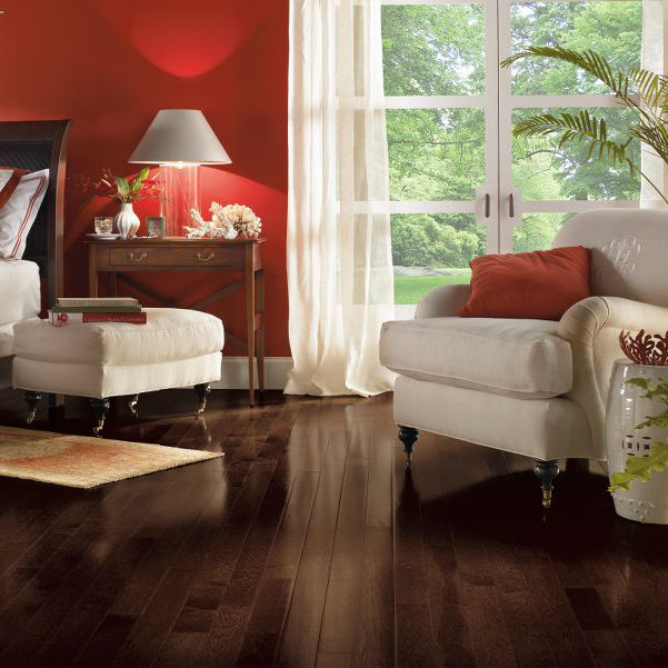 Frontier Shadow Hickory 3.25'' Wide Glossy Hardwood Flooring