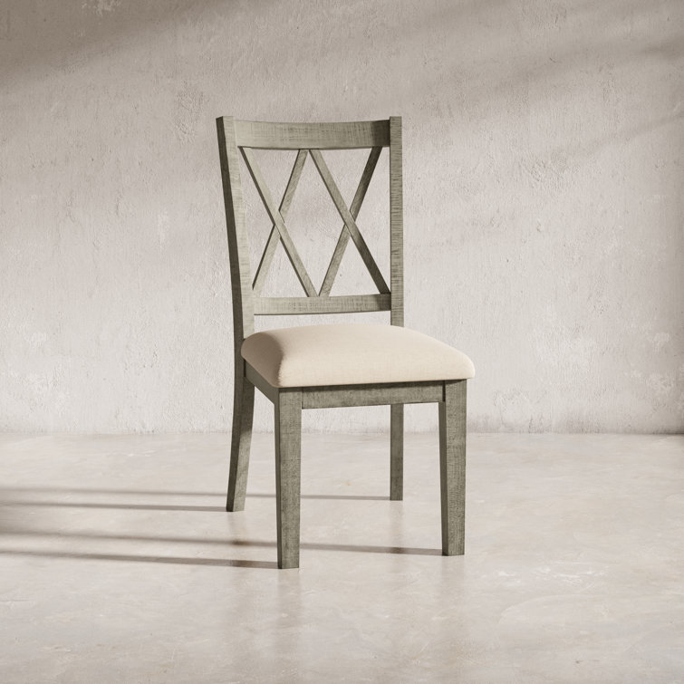 Gray Pine Extendable Trestle Dining Set with 8 Chairs