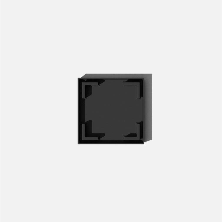 Veradek Taper 8'' Black Plastic Planter Tray