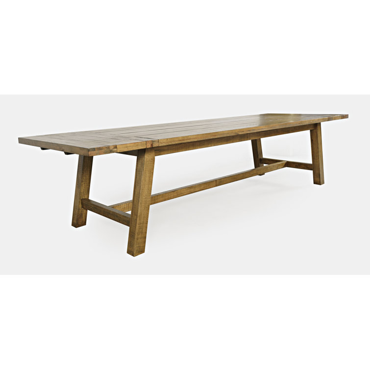 Telluride Rustic Gold Reclaimed Wood Extendable Dining Table