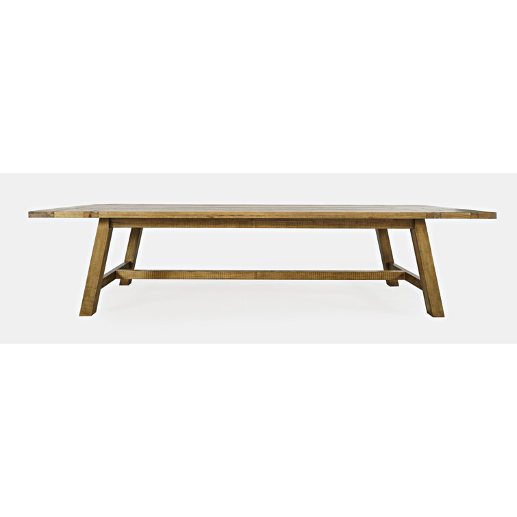 Telluride Rustic Gold Reclaimed Wood Extendable Dining Table