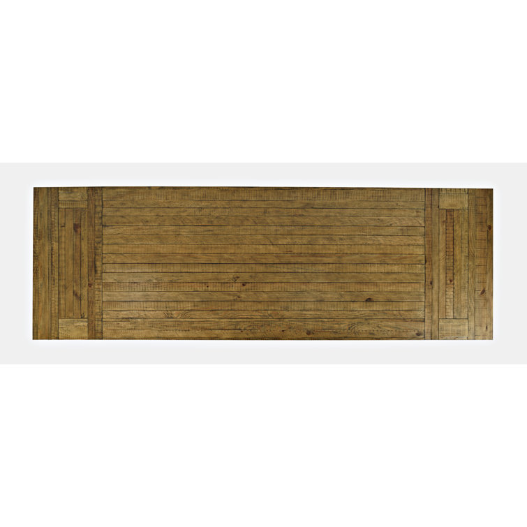 Telluride Rustic Gold Reclaimed Wood Extendable Dining Table