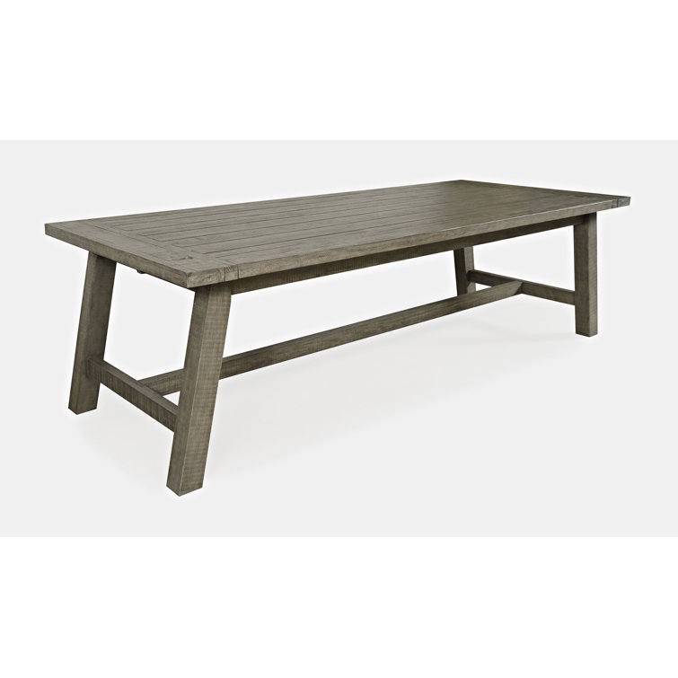Telluride Driftwood Gray Reclaimed Wood Extendable Dining Table