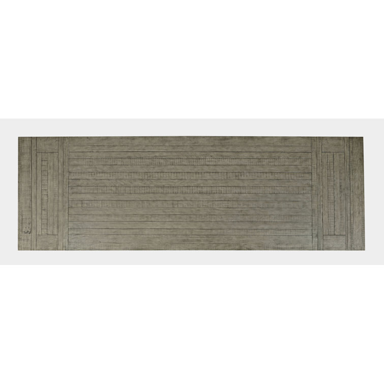 Telluride Driftwood Gray Reclaimed Wood Extendable Dining Table