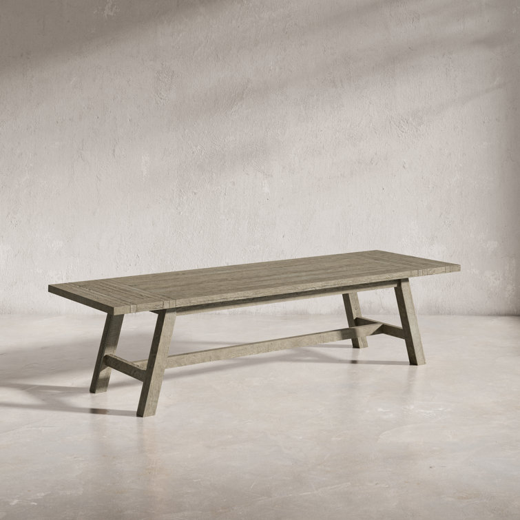 Telluride Driftwood Gray Reclaimed Wood Extendable Dining Table