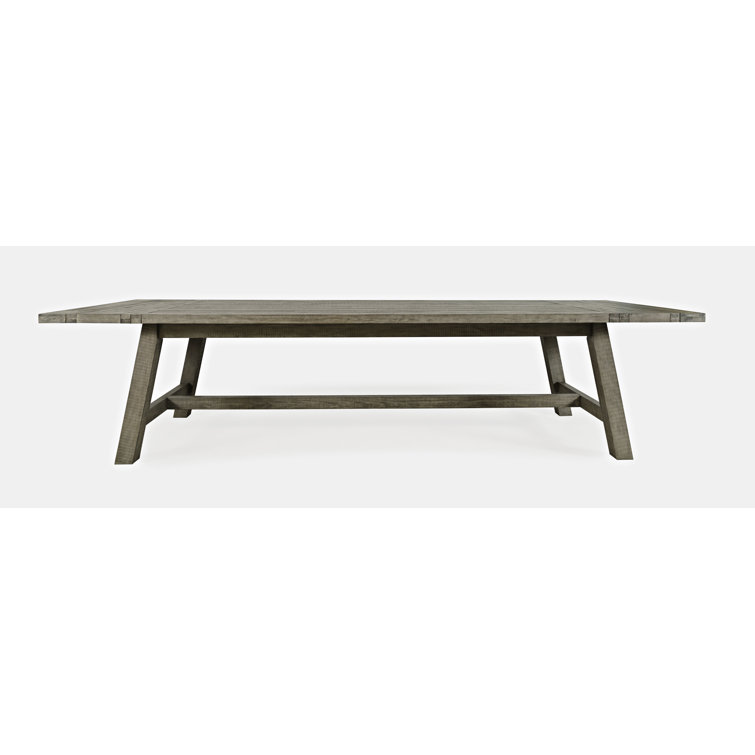 Telluride Driftwood Gray Reclaimed Wood Extendable Dining Table