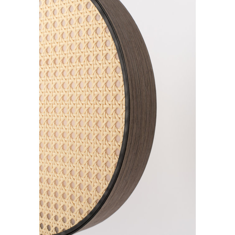 Sien 45'' Black Iron Tripod Floor Lamp with Rattan Shade